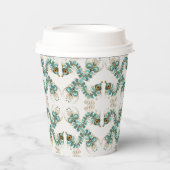 Chimera - Pfau Seepferd 8oz. Pappbecher (Vorderseite)