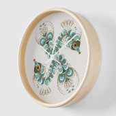 Chimera - Pfau Seepferd Gerahmte Uhr (Winkel)