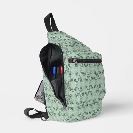 Chimera - Pfau Seepferd Sling Bag (Offen)