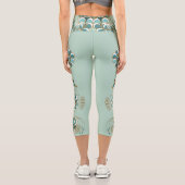 Chimera - Pfauen Seepferd Hochwaisted Capris (Rückseite)