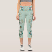 Chimera - Pfauen Seepferd Hochwaisted Capris (Vorderseite)