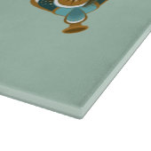 Chimera - Pfauenglasschneideboard - Seepferd Schneidebrett (Ecke)