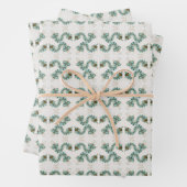 Chimera - Pfauenpapier zum Umhüllen von Seepferden Geschenkpapier Set (Beispiel)