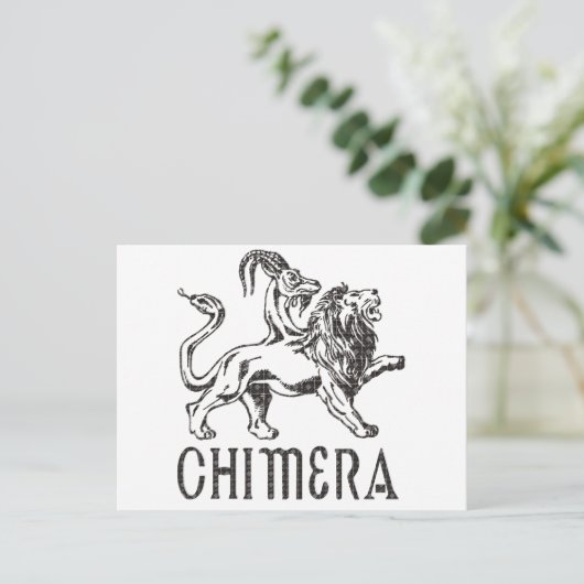 Chimera Postkarte (Stehend Vorderseite)