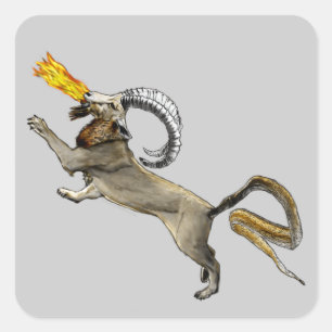 Chimera Quadratischer Aufkleber