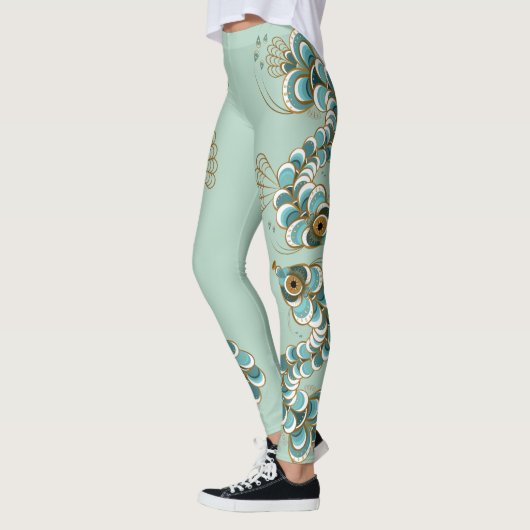 Chimera - Seepferd für Pfauen - Leggings (Links)