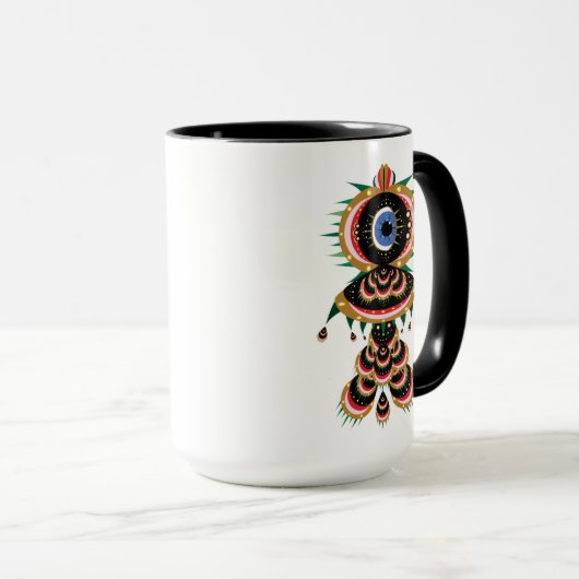 Chimera - Tasse von Fischvögeln 15oz. (VorderseiteRechts)