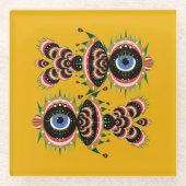 Chimera - Untersetzer aus Vogelglas (Vorderseite)