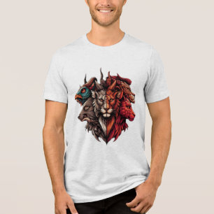 Chimeras Essenz: Eine Fusion der Natur Tri-Blend Shirt