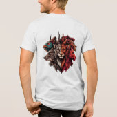 Chimeras Essenz: Eine Fusion der Natur Tri-Blend Shirt (Rückseite)