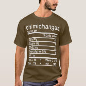Chimichangas Nutrition Facts-Label T-Shirt (Vorderseite)