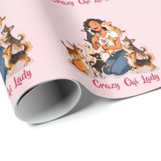 Chimigos - Crazy Chi Lady - Chihuahua  Geschenkpapier