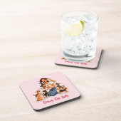 Chimigos - Crazy Chi Lady - Chihuahua  Getränkeuntersetzer (Rechte Seite)