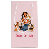 Chimigos - Crazy Chi Lady - Chihuahua  Kleine Geschenktüte (Rückseite)