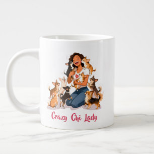 Chimigos - Verrückte Chi-Dame - Chihuahua Jumbo-Tasse
