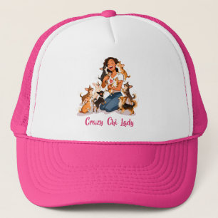 Chimigos - Verrückte Chi-Dame - Chihuahua Truckerkappe