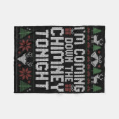 Chimney And I'm Coming Down The Chimney Tonight 1 Fleecedecke (Vorderseite (Horizontal))