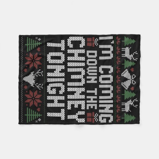 Chimney And I'm Coming Down The Chimney Tonight 1 Fleecedecke (Vorderseite (Horizontal))