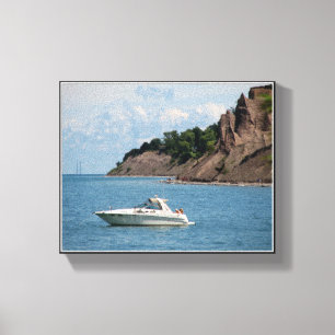 Chimney Bluffs - Lake Ontario Wrapped Canvas Leinwanddruck
