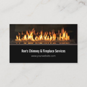 Chimney & Fireplace Services Repairs Business Card Visitenkarte