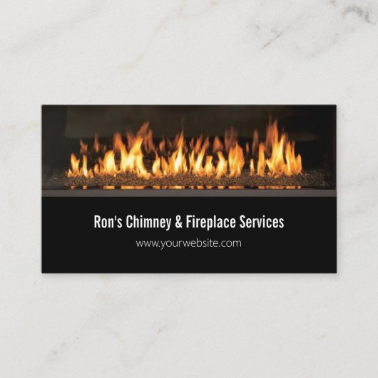 Chimney & Fireplace Services Reparatur-Visitenkart Visitenkarte (Vorderseite)