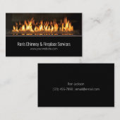 Chimney & Fireplace Services Reparatur-Visitenkart Visitenkarte (Vorne/Hinten)