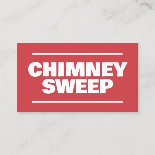 Chimney & Fireplace Services Visitenkarte (Vorderseite)