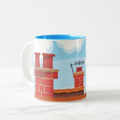 Chimney Pots Zweifarbige Tasse (Vorderseite Links)