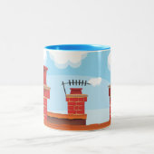 Chimney Pots Zweifarbige Tasse (Mittel)