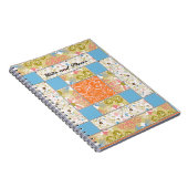 Chimney Quilt Blockmuster individuelles Notebook Notizblock (Rechte Seite)