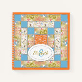 Chimney Quilt Blockmuster Notizblock (Vorderseite)