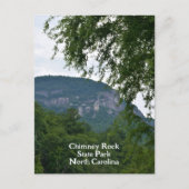 Chimney Rock Mountain vom Lake Lure NC Postkarte (Vorderseite)