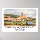 Chimney Rock National Historic Site Nebraska Poster (Vorne)