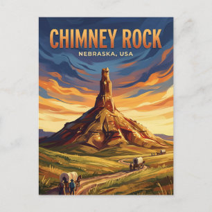 Chimney Rock National Historic Site USA Postkarte