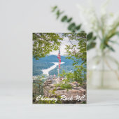 Chimney Rock NC Postkarte (Stehend Vorderseite)