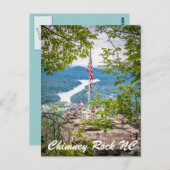 Chimney Rock NC Postkarte (Vorne/Hinten)