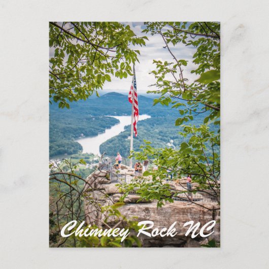 Chimney Rock NC Postkarte (Vorderseite)