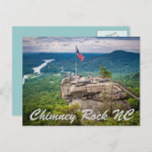 Chimney Rock NC Postkarte (Vorne/Hinten)