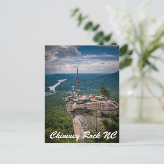 Chimney Rock NC Postkarte (Stehend Vorderseite)