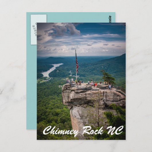 Chimney Rock NC Postkarte (Vorne/Hinten)