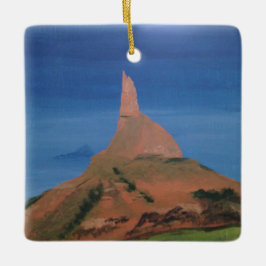 Chimney Rock Nebraska Keramik Ornament
