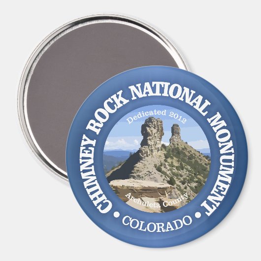 Chimney Rock (NM) Magnet (Vorderseite/Rückseite)