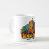 Chimney Rock North Carolina Souvenir Kaffeetasse (Vorderseite Links)