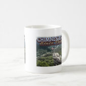 CHIMNEY ROCK - RUTHERFORD - NORTH CAROLINA USA KAFFEETASSE (VorderseiteRechts)