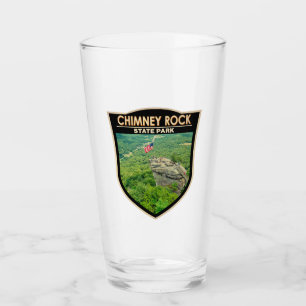 Chimney Rock Staat Park North Carolina Abzeichen Glas