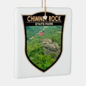 Chimney Rock Staat Park North Carolina Abzeichen Keramikornament (Rechts)