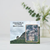 Chimney Rock Staat Park North Carolina Foto Postkarte (Stehend Vorderseite)