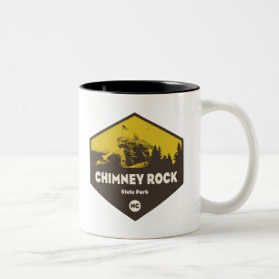Chimney Rock Staat Park, North Carolina Zweifarbige Tasse