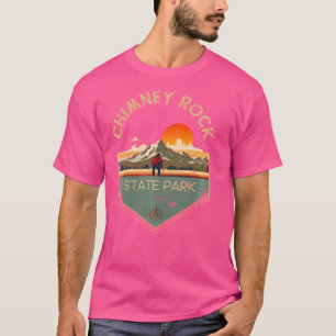 Chimney Rock Staat Park Retro Vintages Wandern T-Shirt