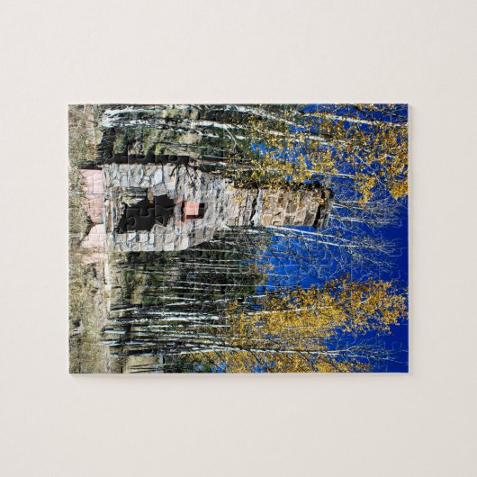 Chimney Ruin UnderGfall Aspens Puzzle (Horizontal)